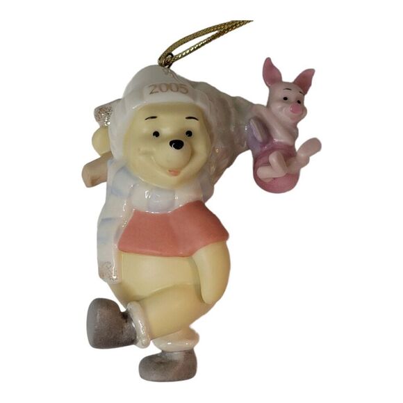 LENOX 2005 A Tree for Pooh and Piglet Christmas Tree Ornament 1st in Series - Picture 1 of 7
